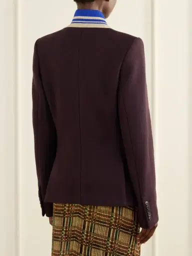 Dries Van Noten Striped Wool-blend Jacket | Thumbnail 4