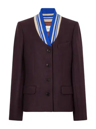 Dries Van Noten Striped Wool-blend Jacket | Thumbnail 1
