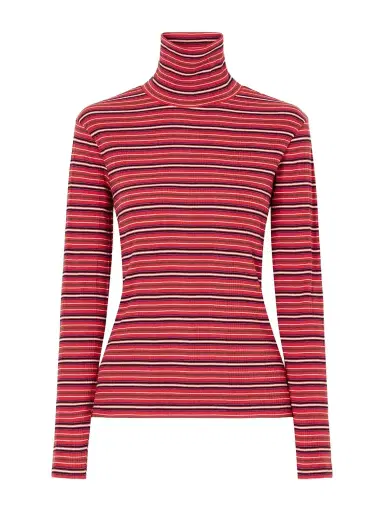 Dries Van Noten Striped Ribbed Cotton-blend Turtleneck Sweater | Thumbnail 1