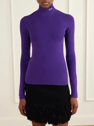 Loewe Logo-embroidered Ribbed T-shirt | Thumbnail 3