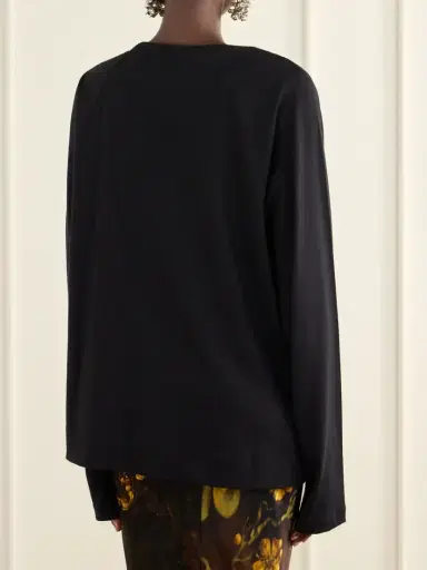 Dries Van Noten Gathered Cotton-jersey T-shirt | Thumbnail 3 Dries Van Noten Gathered Cotton-jersey T-shirt | Thumbnail 3