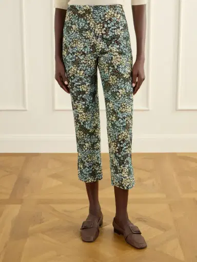 Dries Van Noten Floral-jacquard Straight-leg Cropped Pants | Thumbnail 3