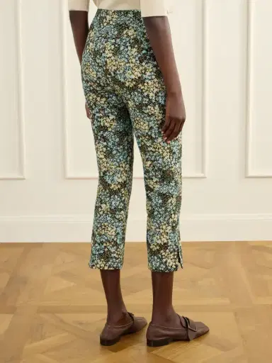 Dries Van Noten Floral-jacquard Straight-leg Cropped Pants | Thumbnail 4