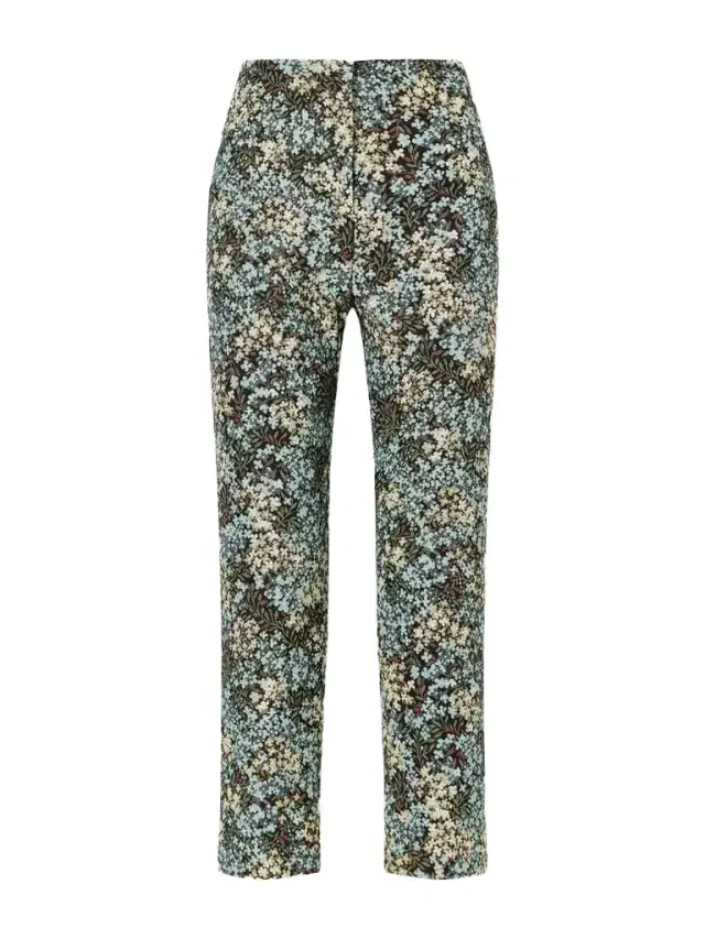 Dries Van Noten Floral-jacquard Straight-leg Cropped Pants