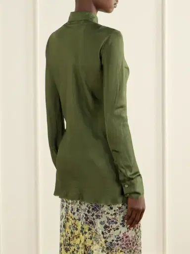 Dries Van Noten Crinkled Satin Shirt | Thumbnail 4 Dries Van Noten Crinkled Satin Shirt | Thumbnail 4