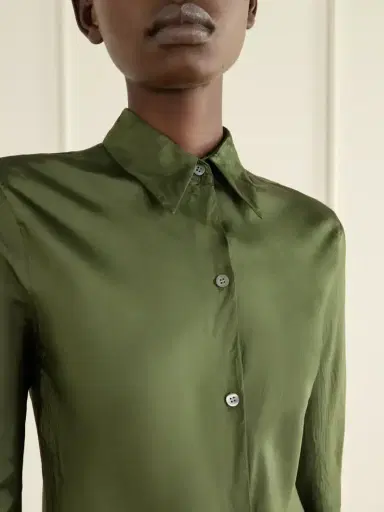 Dries Van Noten Crinkled Satin Shirt | Thumbnail 5 Dries Van Noten Crinkled Satin Shirt | Thumbnail 5