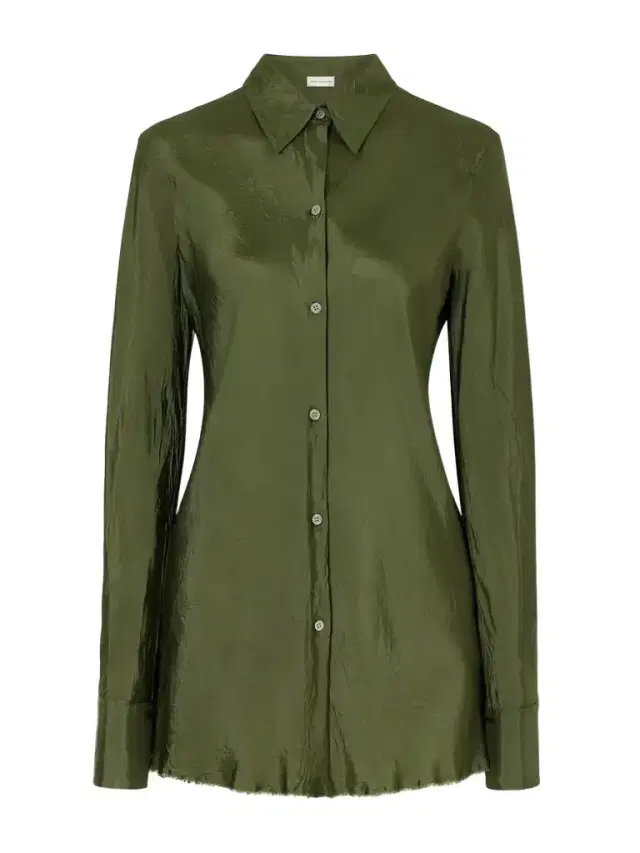 Dries Van Noten Crinkled Satin Shirt