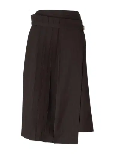 Dries Van Noten Striped Pleated Twill Knee-length Skirt | Thumbnail 1 Dries Van Noten Striped Pleated Twill Knee-length Skirt | Thumbnail 1