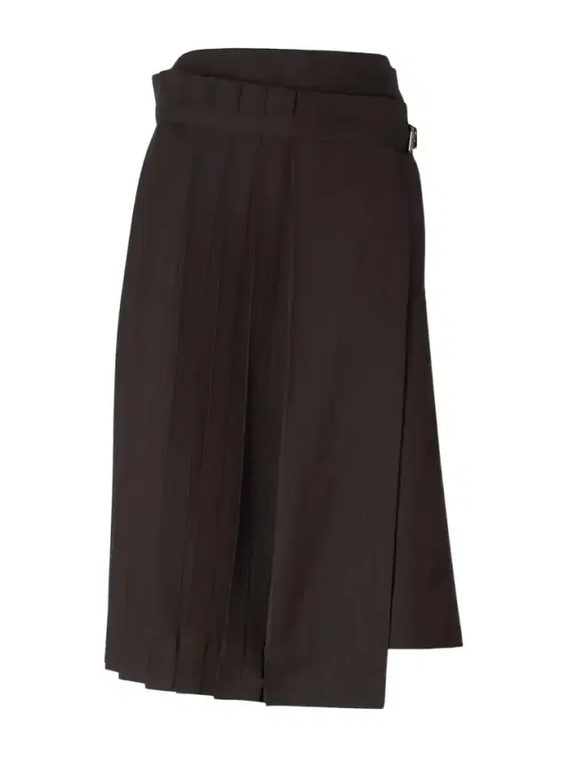 Dries Van Noten Striped Pleated Twill Knee-length Skirt