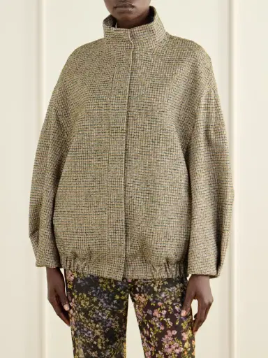 Dries Van Noten Checked Bouclé Jacket | Thumbnail 3