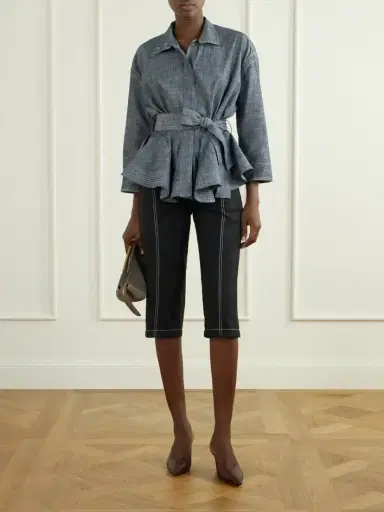 Jacquemus La Veste Cabana Belted Cotton Jacket | Thumbnail 2
