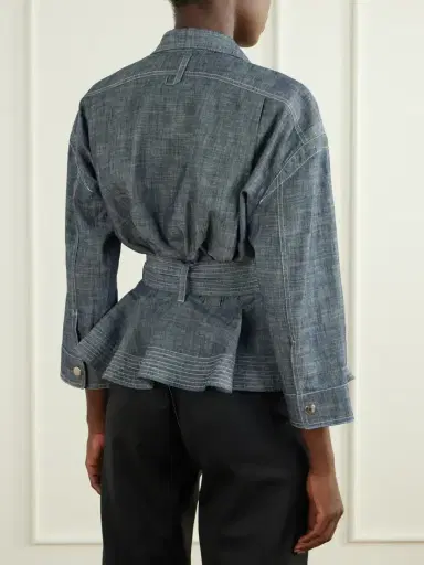 Jacquemus La Veste Cabana Belted Cotton Jacket | Thumbnail 3