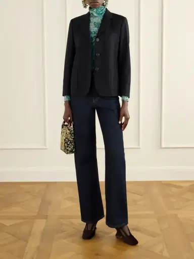 Dries Van Noten Wool-crepe Blazer | Thumbnail 2 Dries Van Noten Wool-crepe Blazer | Thumbnail 2