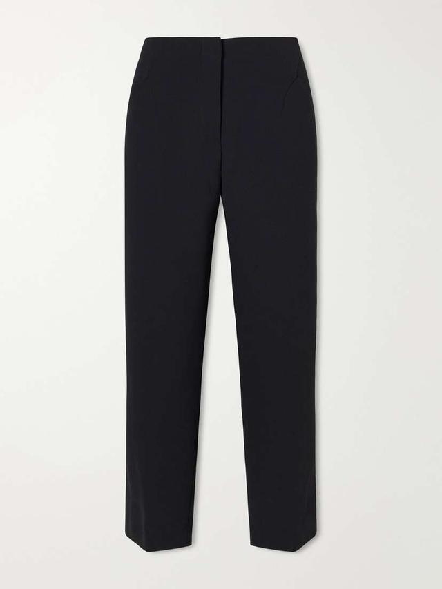 Dries Van Noten Crepe Straight-leg Cropped Pants