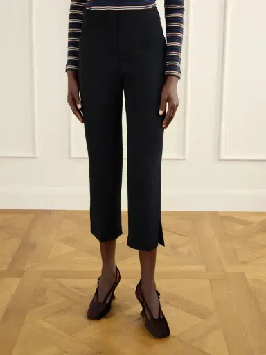Dries Van Noten Crepe Straight-leg Cropped Pants | Thumbnail 3