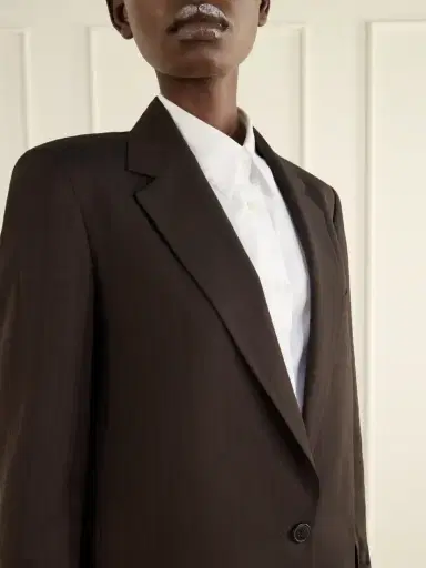 Dries Van Noten Striped Crepe Blazer | Thumbnail 5 Dries Van Noten Striped Crepe Blazer | Thumbnail 5