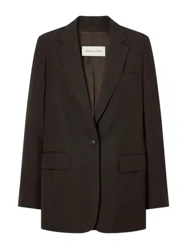 Dries Van Noten Striped Crepe Blazer | Thumbnail 1 Dries Van Noten Striped Crepe Blazer | Thumbnail 1