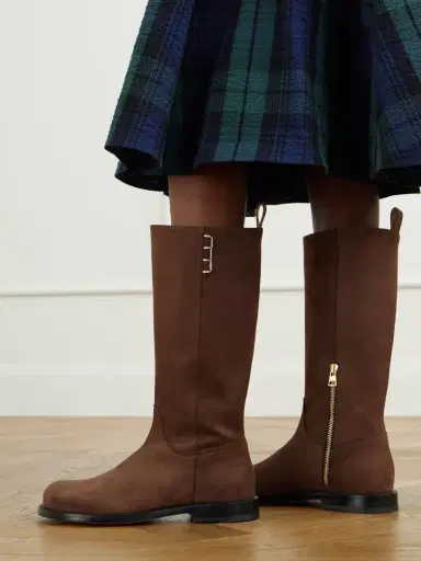 JW Anderson Loafer Nubuck Knee Boots | Thumbnail 2