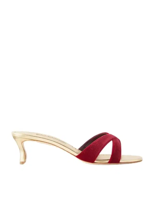 Manolo Blahnik Callydramu 50 Velvet Sandals