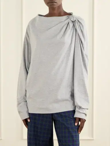 Dries Van Noten Gathered Cotton-jersey T-shirt | Thumbnail 3