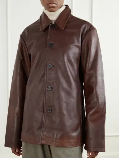 Studio Nicholson Landau Leather Jacket | Thumbnail 3