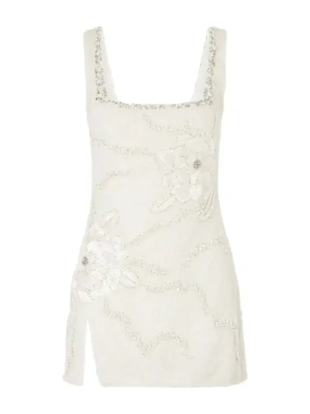 Clio Peppiatt Peony Embellished Tulle Mini Dress