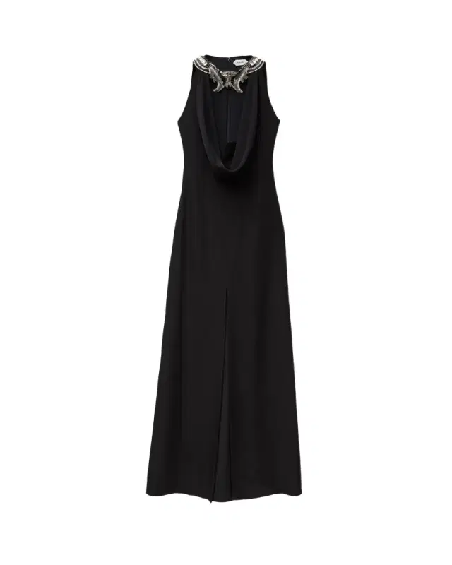 Versace Embroidered Silk Gown