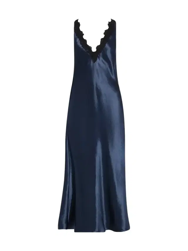Maria McManus Lace V-Neck Midi Dress