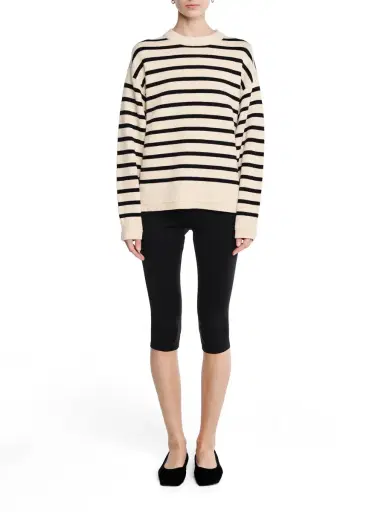 Maria McManus Ladder Stitch Crew Cashmere-Cotton Sweater | Thumbnail 2