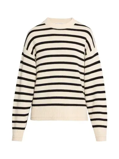 Maria McManus Ladder Stitch Crew Cashmere-Cotton Sweater | Thumbnail 1