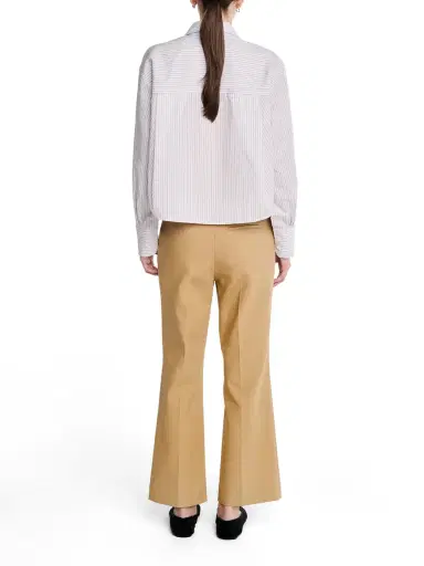 Maria McManus Mid Rise Flare Cotton Trousers | Thumbnail 3 Maria McManus Mid Rise Flare Cotton Trousers | Thumbnail 3