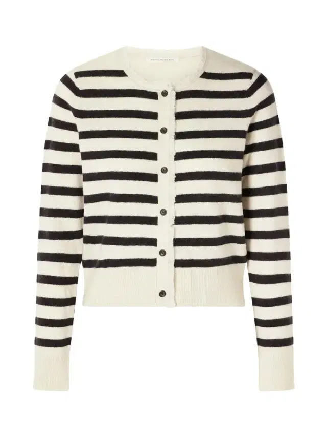 Petite Fringe Cashmere-Cotton Cardigan