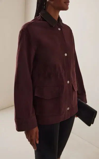 DL1961 x Olympia of Greece Exclusive Cinched Denim Barn Jacket | Thumbnail 6 DL1961 x Olympia of Greece Exclusive Cinched Denim Barn Jacket | Thumbnail 6