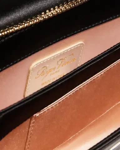 Roger Vivier Crystal Buckle Satin Clutch Bag | Thumbnail 3