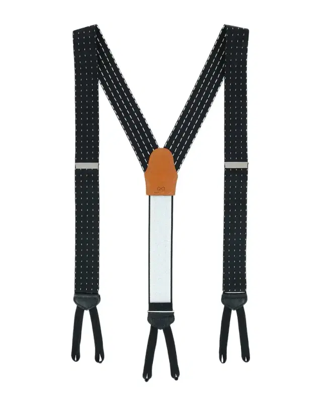 Trafalgar Men's Formal Pindot Silk Suspender Braces