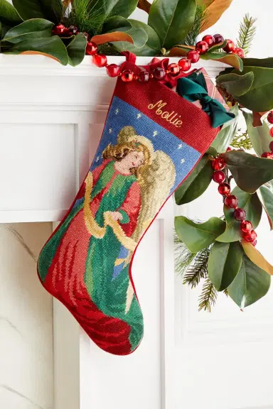 Sferra Personalized Angel Stocking, 19" | Thumbnail 3