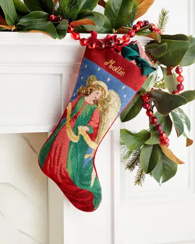Sferra Personalized Angel Stocking, 19" | Thumbnail 1