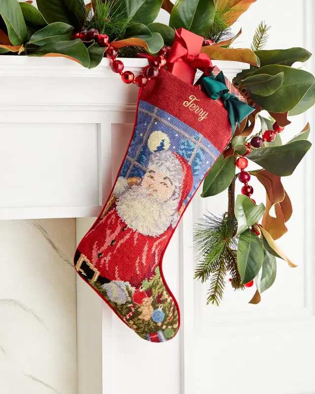 Sferra Personalized Santa Stocking, 19"