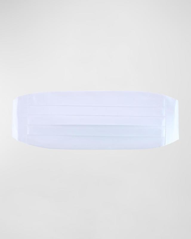Trafalgar Men's Sutton Pleated Satin Cummerbund