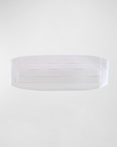 Trafalgar Men's Sutton Pleated Satin Cummerbund | Thumbnail 1
