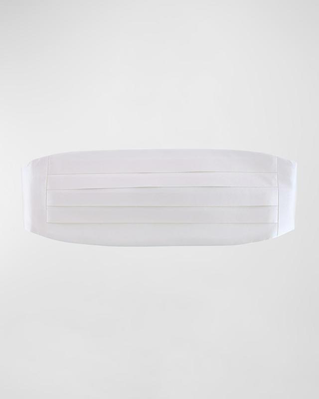 Trafalgar Men's Sutton Pleated Satin Cummerbund