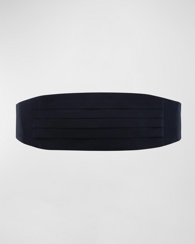 Trafalgar Men's Sutton Pleated Satin Cummerbund