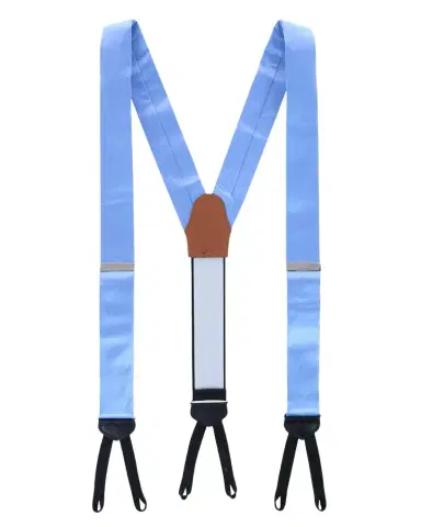 Trafalgar Men's Sutton Solid Silk Suspender Braces | Thumbnail 1 Trafalgar Men's Sutton Solid Silk Suspender Braces | Thumbnail 1