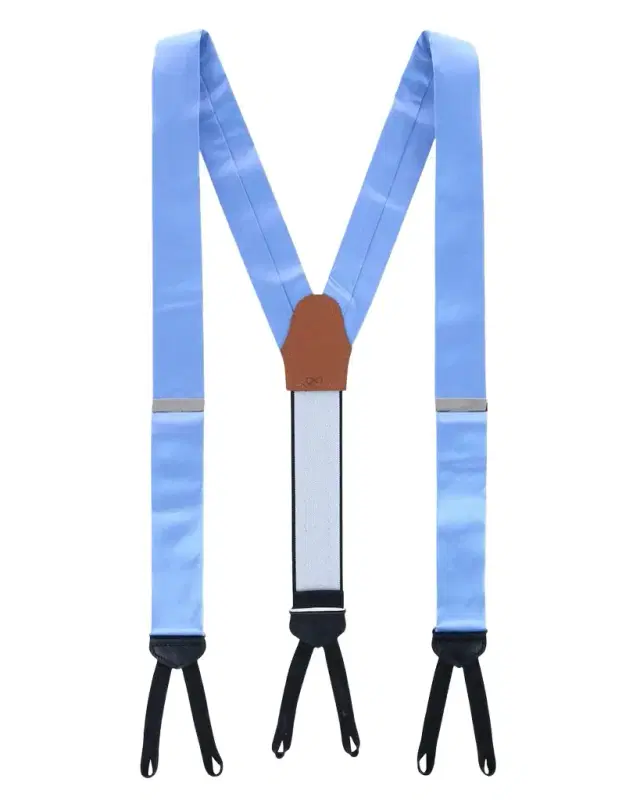 Trafalgar Men's Sutton Solid Silk Suspender Braces