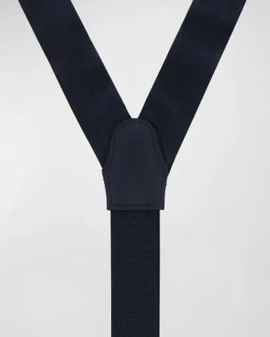Trafalgar Men's Herringbone Silk Suspender Braces | Thumbnail 2 Trafalgar Men's Herringbone Silk Suspender Braces | Thumbnail 2