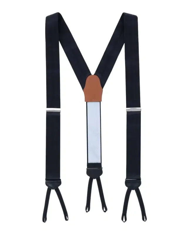 Trafalgar Men's Herringbone Silk Suspender Braces