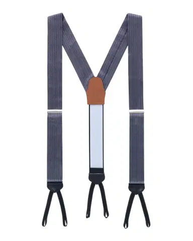 Trafalgar Men's Herringbone Silk Suspender Braces | Thumbnail 1