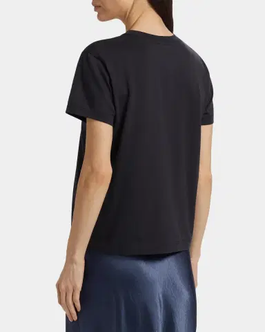 Vince Short-Sleeve Pima Cotton Crewneck T-Shirt | Thumbnail 3