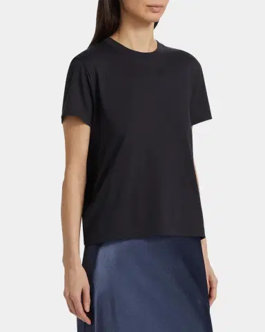 Vince Short-Sleeve Pima Cotton Crewneck T-Shirt | Thumbnail 7