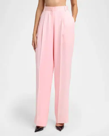 Tom Ford Double Silk Satin Tapered-Leg Trousers | Thumbnail 4